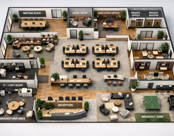 How to Plan an Office Interior Layout for Maximum Efficiency